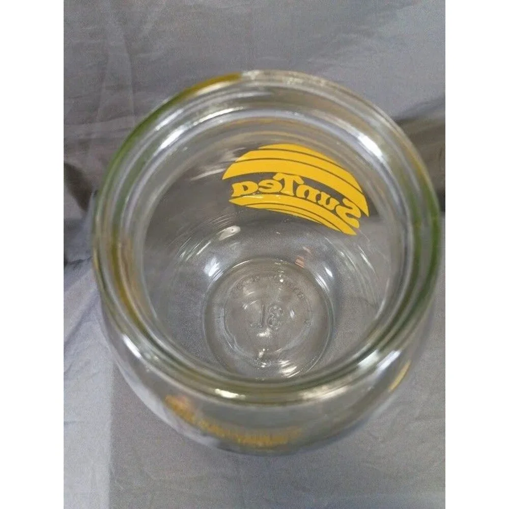 Sun Tea Ice Tea Recipe Vintage Carlton 3 Liter USAGlass Jar Yellow FREE SHIP!